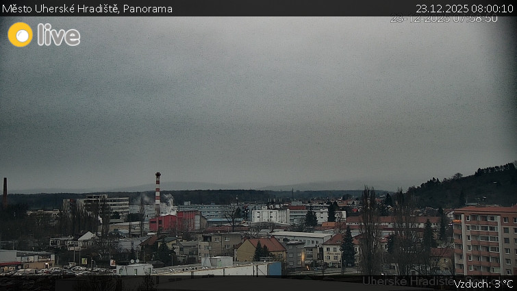 Město Uherské Hradiště - Panorama - 23.12.2025 v 08:00