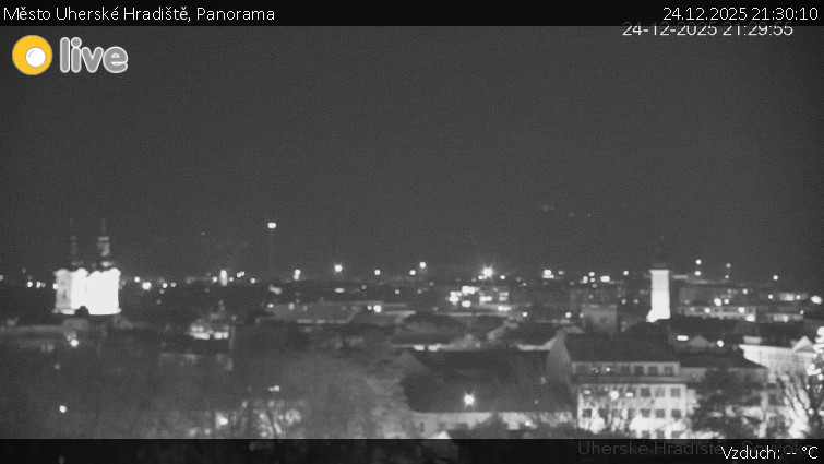 Město Uherské Hradiště - Panorama - 24.12.2025 v 21:30