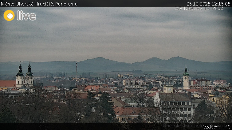 Město Uherské Hradiště - Panorama - 25.12.2025 v 12:15