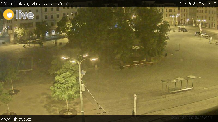 Město Jihlava - Masarykovo Náměstí - 2.7.2025 v 03:45 Město Jihlava - Masarykovo Náměstí - 2.7.2025 v 03:45