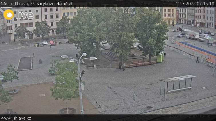 Město Jihlava - Masarykovo Náměstí - 12.7.2025 v 07:15 Město Jihlava - Masarykovo Náměstí - 12.7.2025 v 07:15