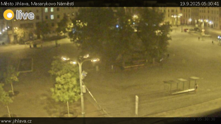 Město Jihlava - Masarykovo Náměstí - 19.9.2025 v 05:30 Město Jihlava - Masarykovo Náměstí - 19.9.2025 v 05:30