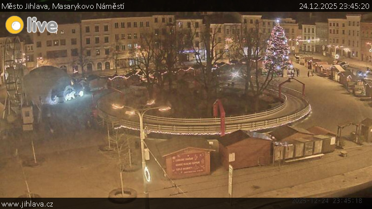 Město Jihlava - Masarykovo Náměstí - 24.12.2025 v 23:45