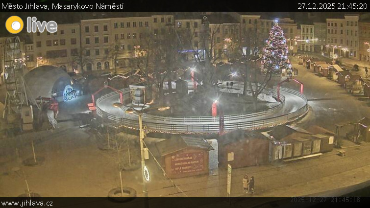 Město Jihlava - Masarykovo Náměstí - 27.12.2025 v 21:45