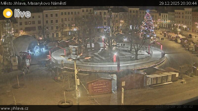 Město Jihlava - Masarykovo Náměstí - 29.12.2025 v 20:30