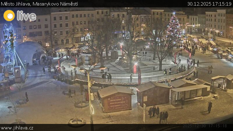 Město Jihlava - Masarykovo Náměstí - 30.12.2025 v 17:15