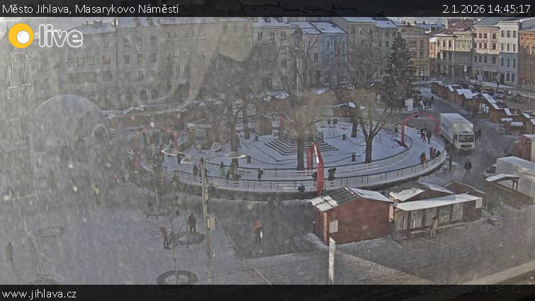 Město Jihlava - Masarykovo Náměstí - 2.1.2026 v 14:45