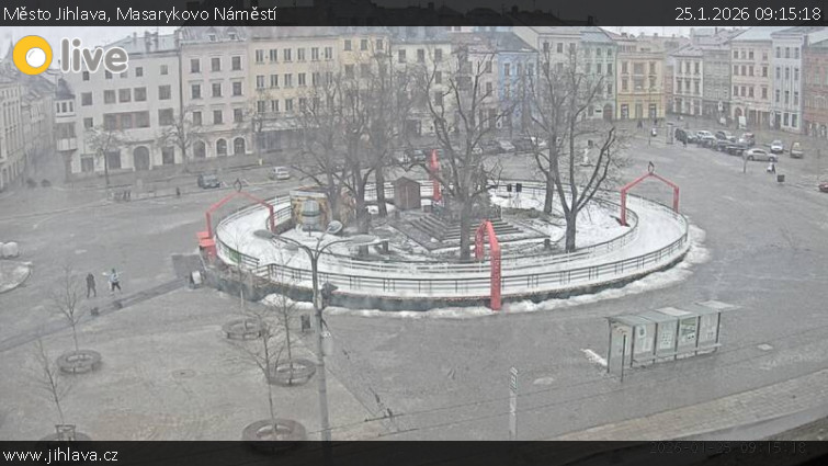 Město Jihlava - Masarykovo Náměstí - 25.1.2026 v 09:15