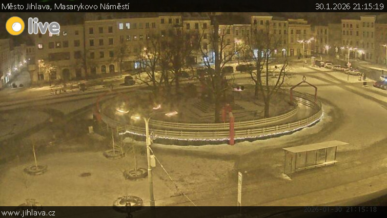 Město Jihlava - Masarykovo Náměstí - 30.1.2026 v 21:15