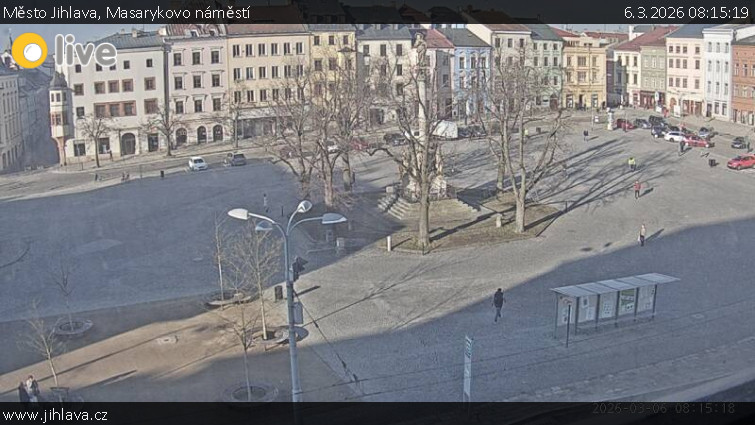 Město Jihlava - Masarykovo náměstí - 6.3.2026 v 08:15