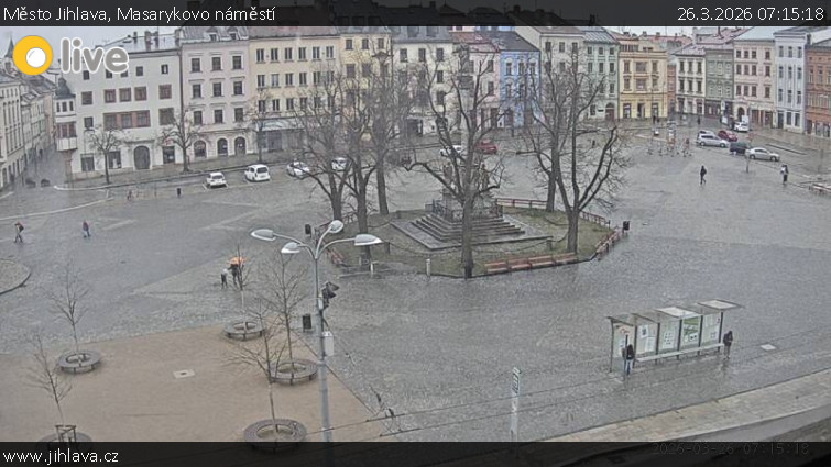 Město Jihlava - Masarykovo náměstí - 26.3.2026 v 07:15