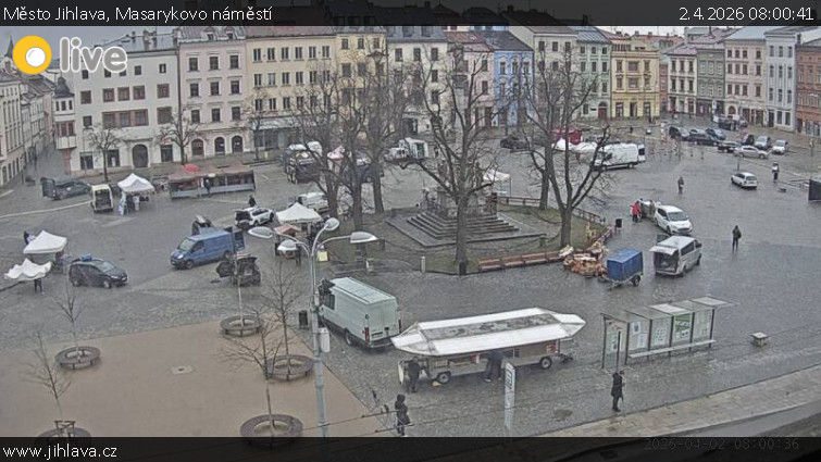 Město Jihlava - Masarykovo náměstí - 2.4.2026 v 08:00
