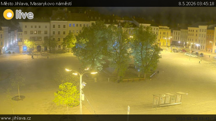 Město Jihlava - Masarykovo náměstí - 8.5.2026 v 03:45