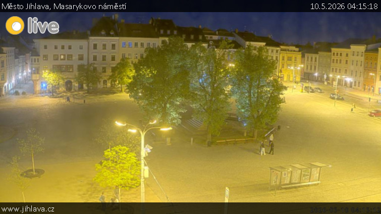 Město Jihlava - Masarykovo náměstí - 10.5.2026 v 04:15