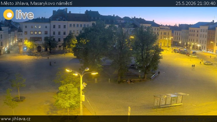 Město Jihlava - Masarykovo náměstí - 25.5.2026 v 21:30