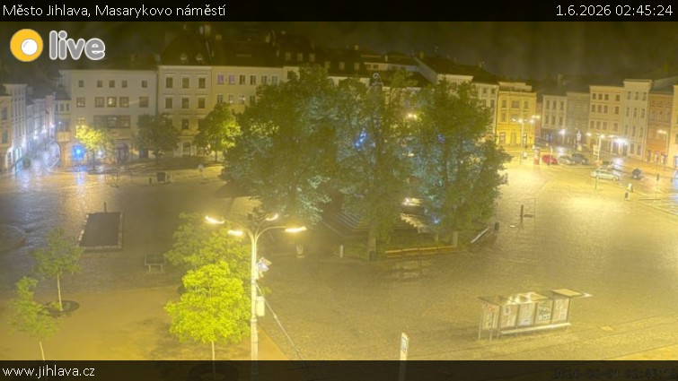 Město Jihlava - Masarykovo náměstí - 1.6.2026 v 02:45