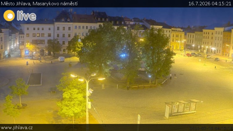 Město Jihlava - Masarykovo náměstí - 16.7.2026 v 04:15