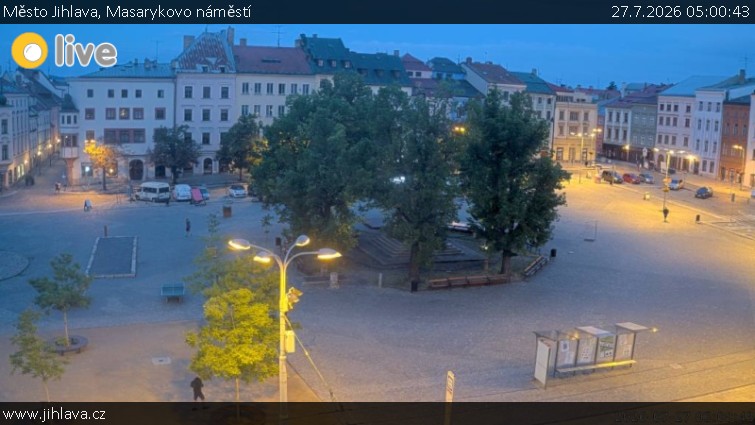 Město Jihlava - Masarykovo náměstí - 27.7.2026 v 05:00