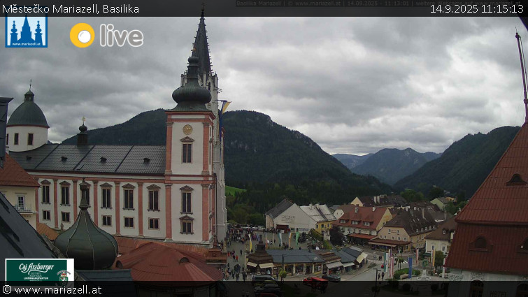 Městečko Mariazell - Basilika - 14.9.2025 v 11:15