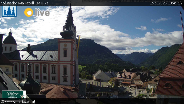 Městečko Mariazell - Basilika - 15.9.2025 v 10:45 Městečko Mariazell - Basilika - 15.9.2025 v 10:45