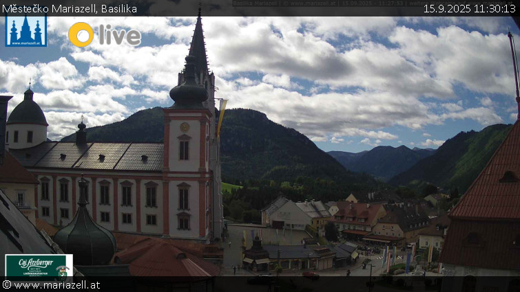 Městečko Mariazell - Basilika - 15.9.2025 v 11:30 Městečko Mariazell - Basilika - 15.9.2025 v 11:30