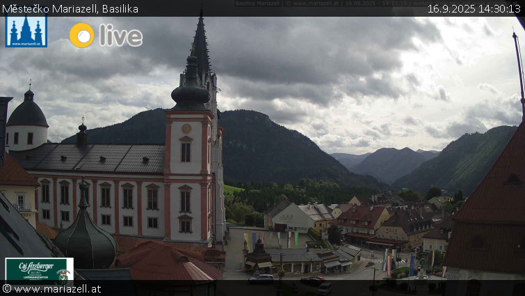 Městečko Mariazell - Basilika - 16.9.2025 v 14:30 Městečko Mariazell - Basilika - 16.9.2025 v 14:30