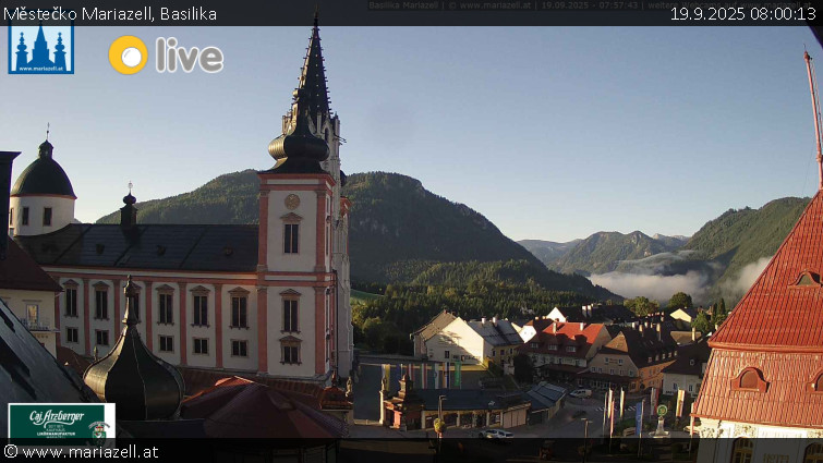 Městečko Mariazell - Basilika - 19.9.2025 v 08:00
