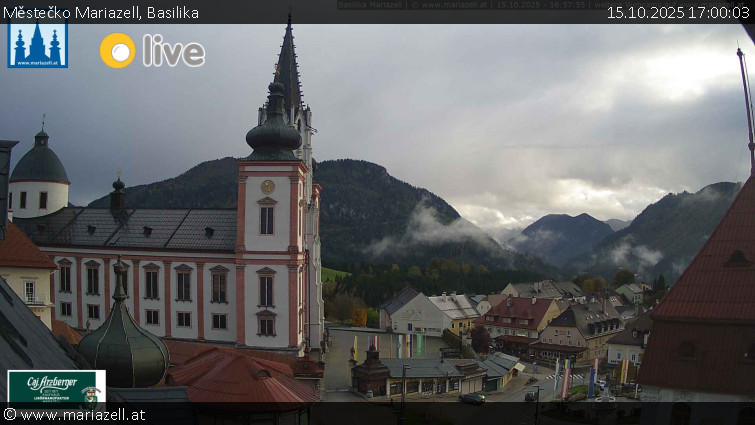 Městečko Mariazell - Basilika - 15.10.2025 v 17:00 Městečko Mariazell - Basilika - 15.10.2025 v 17:00