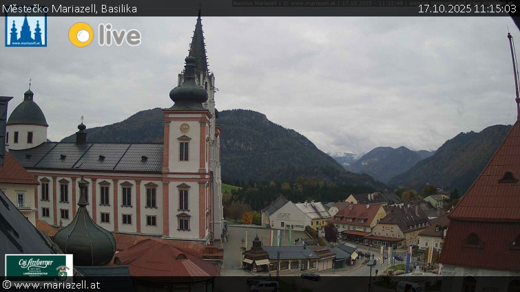 Městečko Mariazell - Basilika - 17.10.2025 v 11:15 Městečko Mariazell - Basilika - 17.10.2025 v 11:15