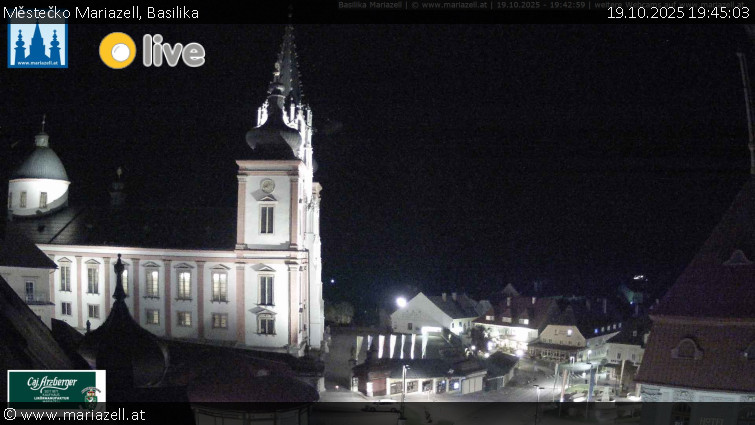 Městečko Mariazell - Basilika - 19.10.2025 v 19:45 Městečko Mariazell - Basilika - 19.10.2025 v 19:45