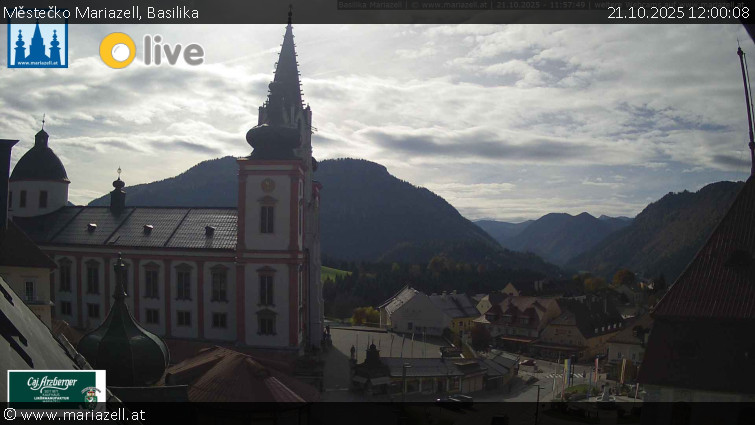 Městečko Mariazell - Basilika - 21.10.2025 v 12:00 Městečko Mariazell - Basilika - 21.10.2025 v 12:00