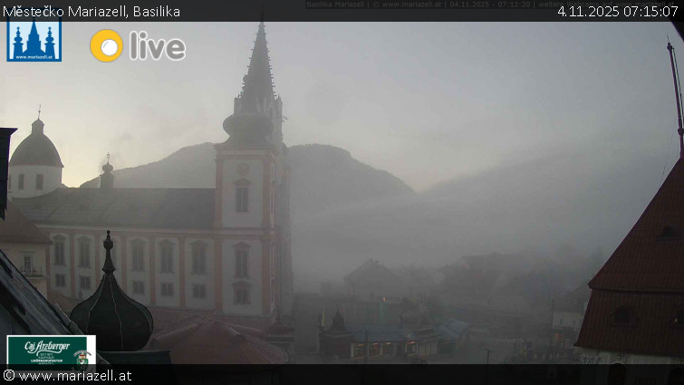 Městečko Mariazell - Basilika - 4.11.2025 v 07:15