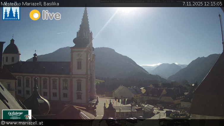Městečko Mariazell - Basilika - 7.11.2025 v 12:15