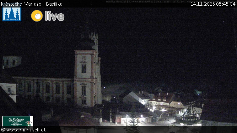Městečko Mariazell - Basilika - 14.11.2025 v 05:45