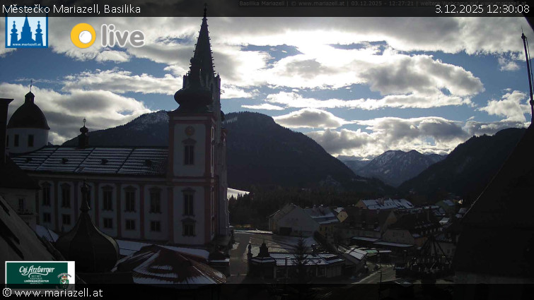 Městečko Mariazell - Basilika - 3.12.2025 v 12:30
