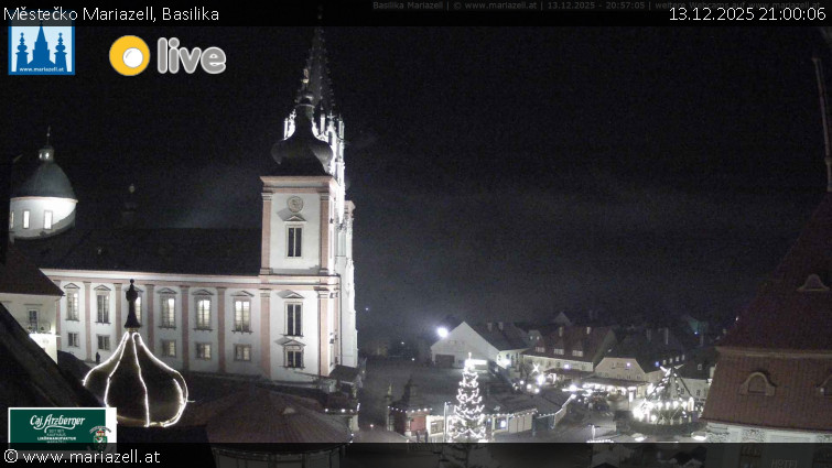 Městečko Mariazell - Basilika - 13.12.2025 v 21:00
