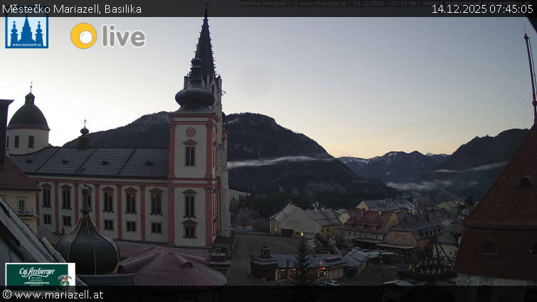 Městečko Mariazell - Basilika - 14.12.2025 v 07:45