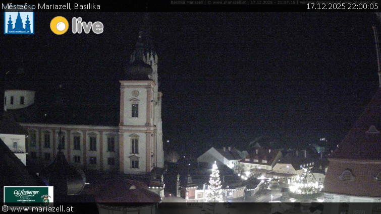 Městečko Mariazell - Basilika - 17.12.2025 v 22:00