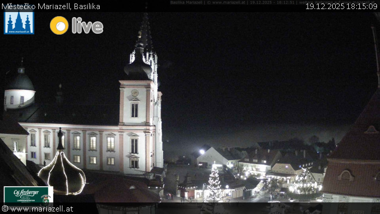 Městečko Mariazell - Basilika - 19.12.2025 v 18:15