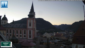 Městečko Mariazell - Basilika - 20.12.2025 v 07:45 Městečko Mariazell - Basilika - 20.12.2025 v 07:45