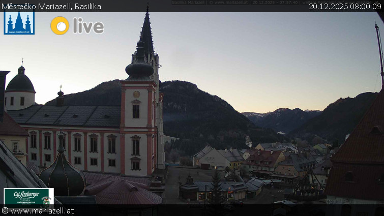 Městečko Mariazell - Basilika - 20.12.2025 v 08:00