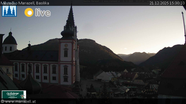 Městečko Mariazell - Basilika - 21.12.2025 v 15:30