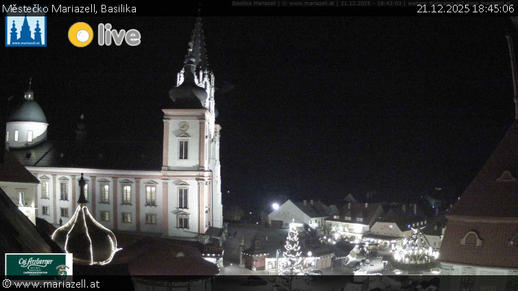 Městečko Mariazell - Basilika - 21.12.2025 v 18:45