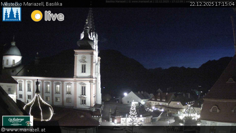 Městečko Mariazell - Basilika - 22.12.2025 v 17:15