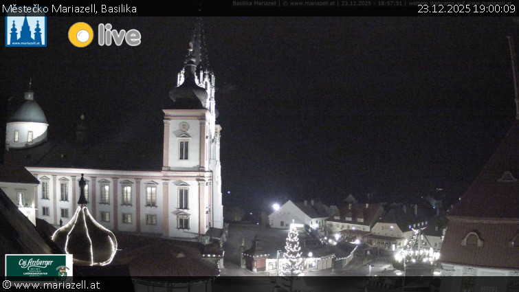 Městečko Mariazell - Basilika - 23.12.2025 v 19:00