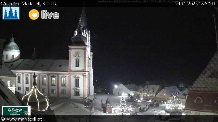 Městečko Mariazell - Basilika - 24.12.2025 v 18:30