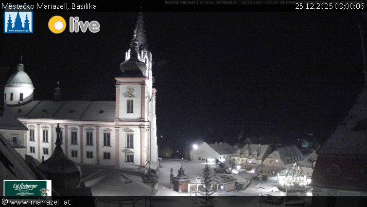 Městečko Mariazell - Basilika - 25.12.2025 v 03:00
