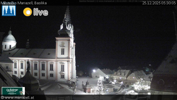 Městečko Mariazell - Basilika - 25.12.2025 v 05:30