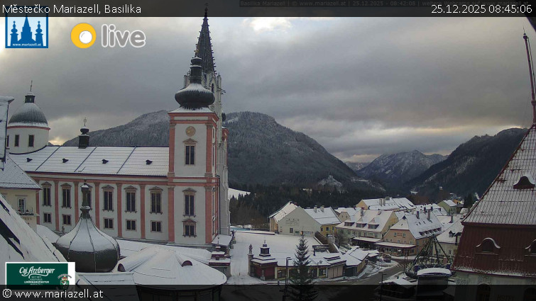 Městečko Mariazell - Basilika - 25.12.2025 v 08:45