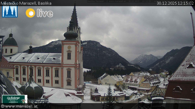 Městečko Mariazell - Basilika - 30.12.2025 v 12:15